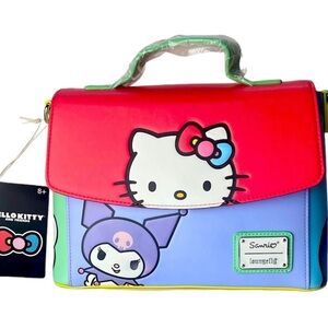 Loungefly Color block crossbody and wallet combo